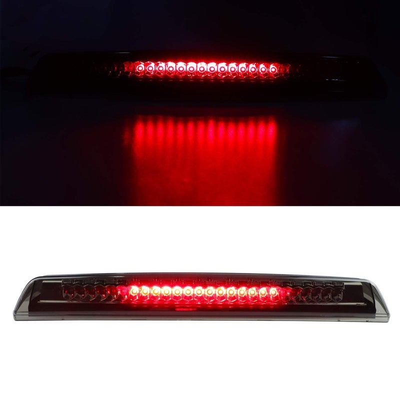 Bomusou LED 3rd Brake Light Cargo Lamp High Mount Brake Light Fit for Nissan Titan (2004-2015), for Nissan Frontier (2005-2016), for 26590-EA800 (Chrome Housing Smoke Lens) - Image 3